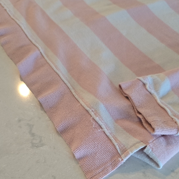 crown & ivy Pink‎ and White Striped Sweatshirt - Picture 4 of 9
